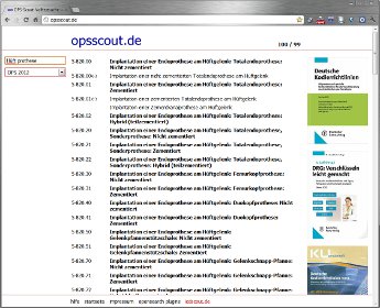 Website-Screenshot für opsscout.de